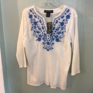 Bohemian Cafe Cotton Blouse